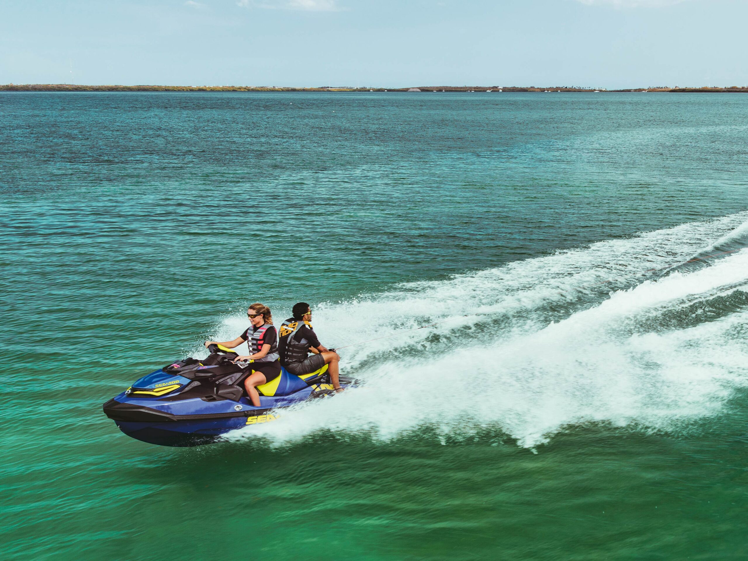 Couple towing a wakestaker